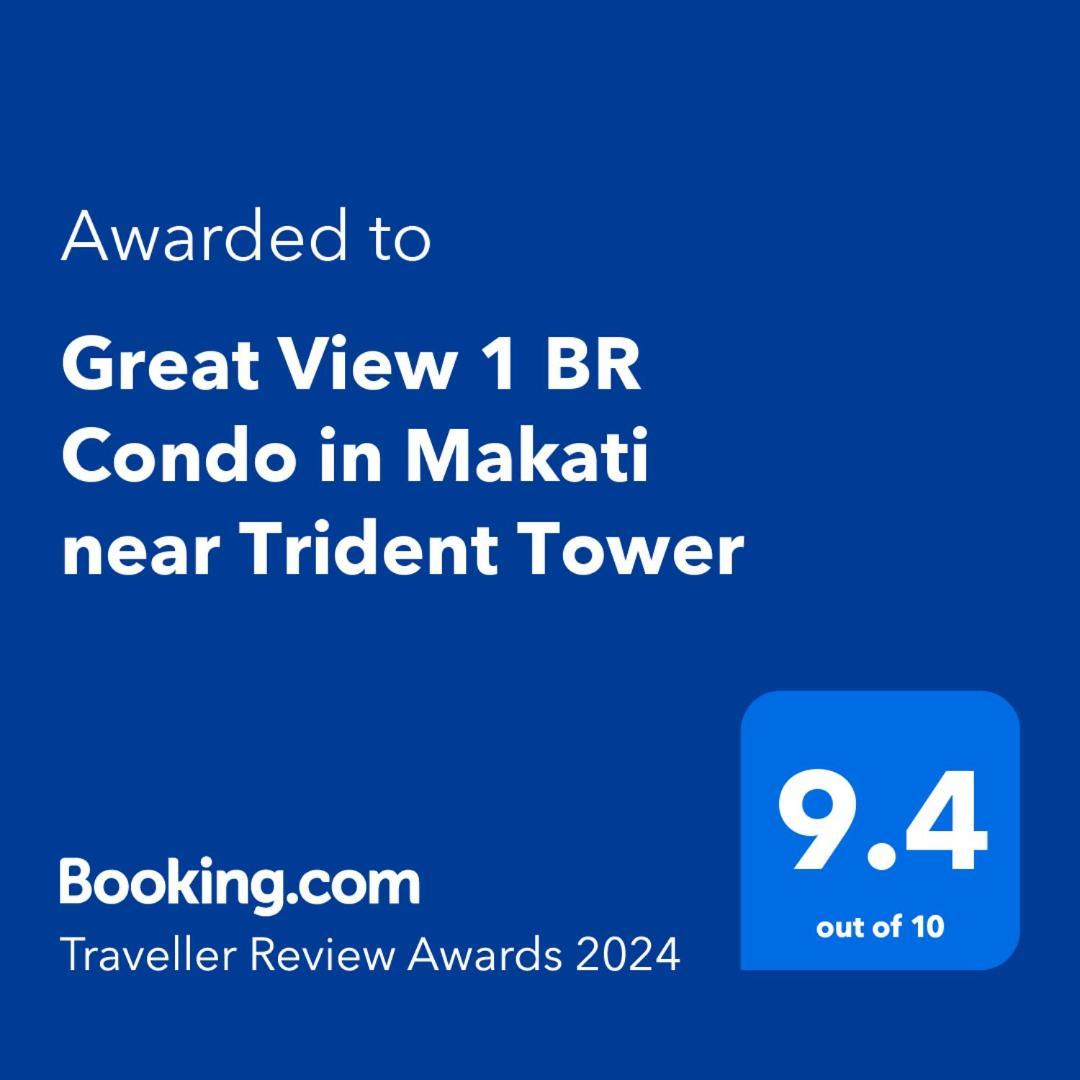 Great View 1 Bedroom Condo In Makati Near Trident Tower Manila Eksteriør bilde